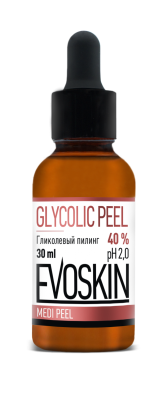 GLYCOLIC PEEL Гликолевый пилинг 40% pH 2.0, 30 мл