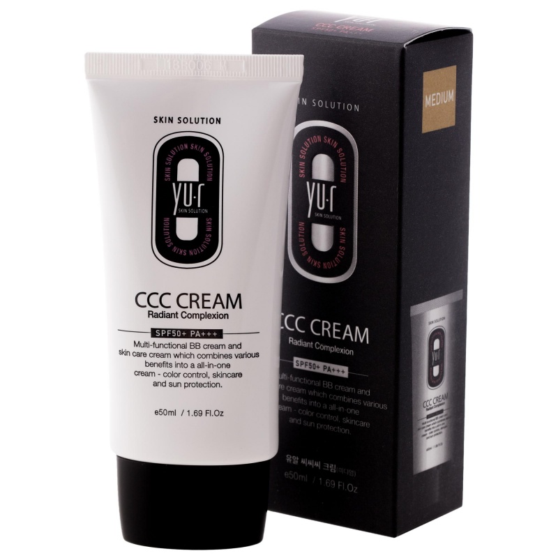 Yu.r ССС Cream (Medium) Корректирующий крем для лица SPF50+, 50 мл 