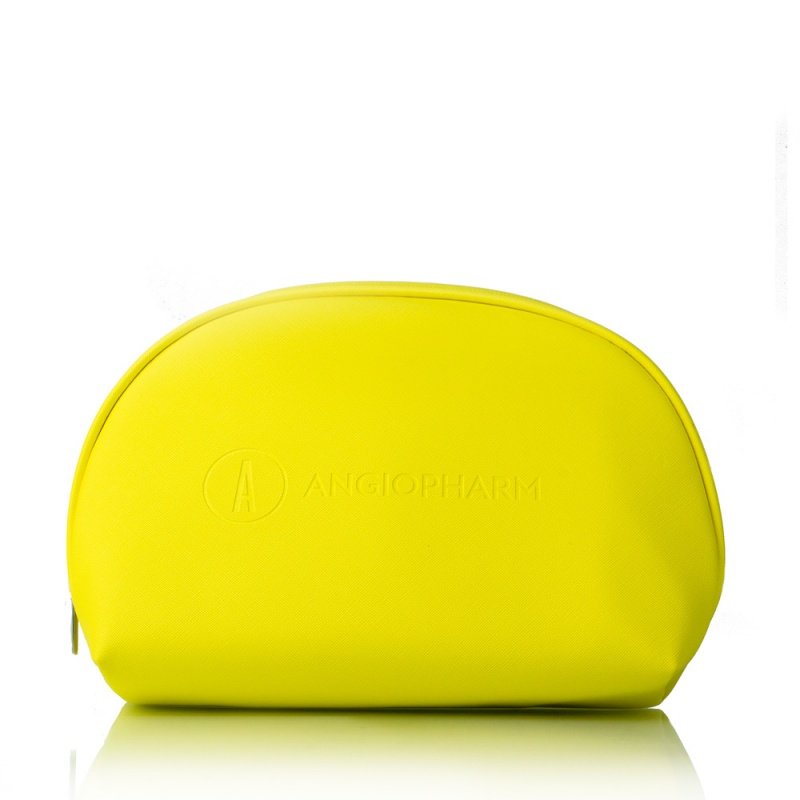 Косметичка большая ANGIOPHARM, солнечно-желтая