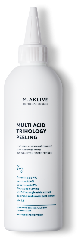 Мультикислотный пилинг для кожи головы, 200 мл