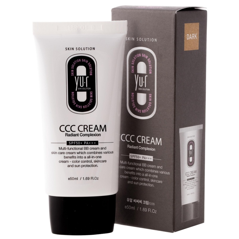 Yu.r ССС Cream (Dark) Корректирующий крем для лица SPF50+, 50 мл 