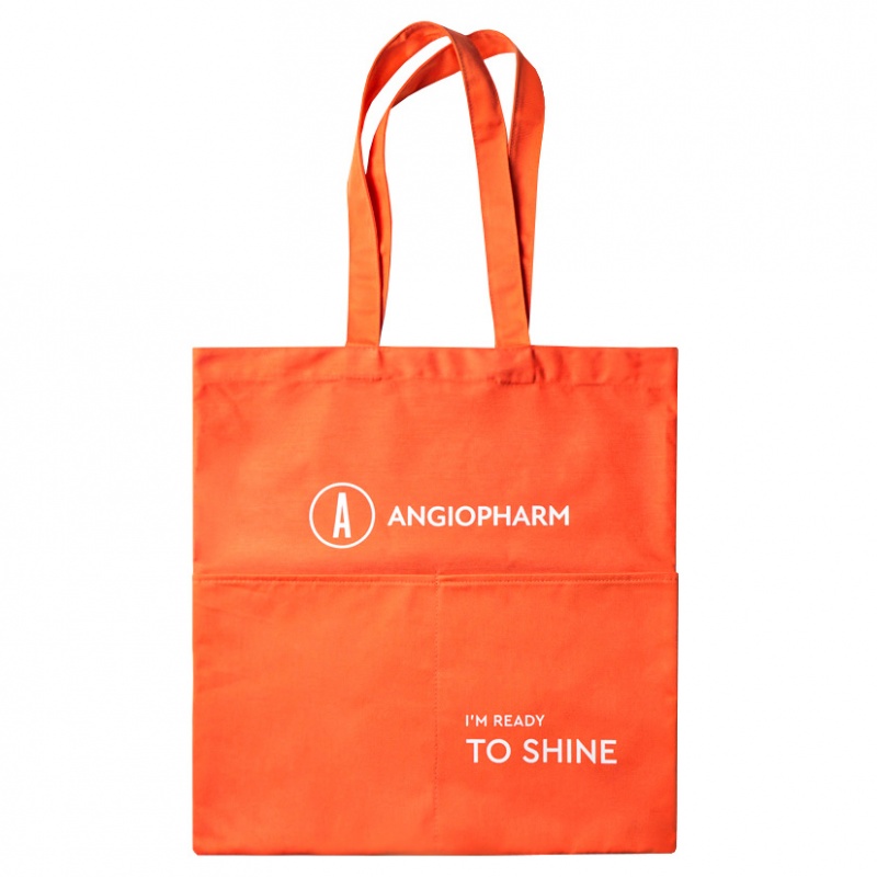Сумка шоппер "ANGIOPHARM", коралловый