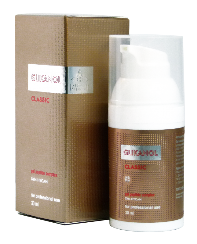 GLIKANOL CLASSIC Увлажняющий гель для зрелой кожи c НА 1,8% и с пептидом SYN-HYCAN, 30 мл