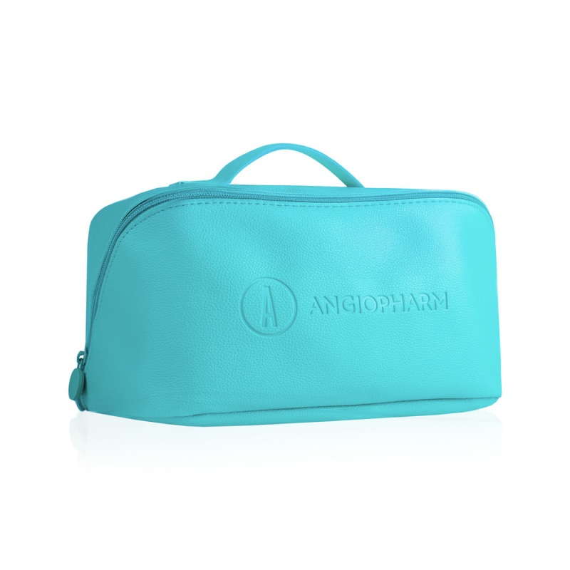 Дорожная косметичка ANGIOPHARM, бирюзовая