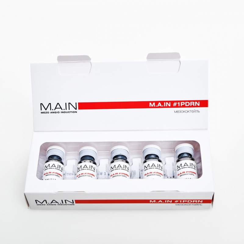 Мезококтейль M.A.IN #1 PDRN, ангиорепарант, 3 мл*1,  Ангиофарм
